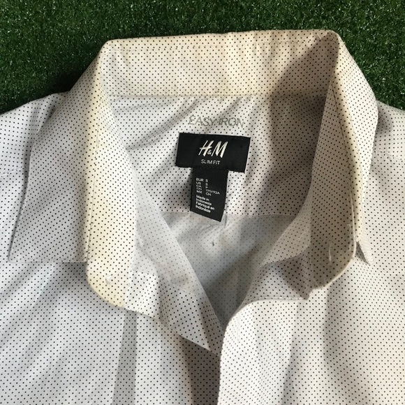 H&M Slim Fit Dotted Button Up - Picture 2 of 4